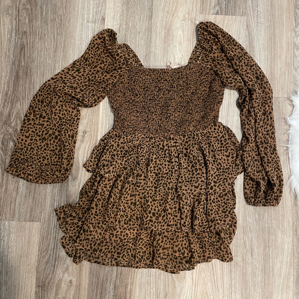 Long sleeve romper. Ruffles on bottom.